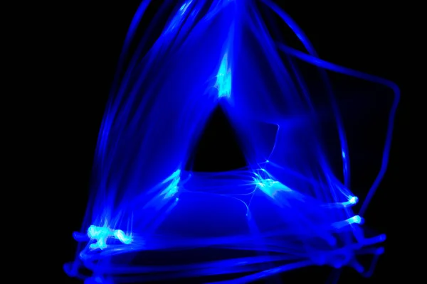 Abstract background with blue color light painting — 스톡 사진