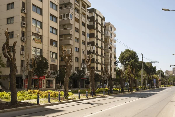 Izmir Turquía Abril 2020 Las Calles Alsancak Están Vacías Debido — Foto de Stock