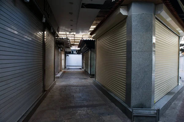 土耳其伊兹密尔 2015年12月20日 Kemeralti Bazaar街 由于Coronavirus隔离而关闭商店 — 图库照片