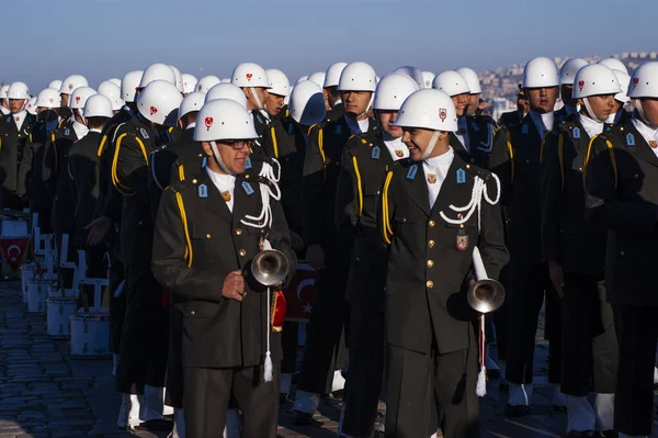 Izmir Törökország 2015 Október Maltepe Katonai Középiskolás Diákok Egymás Után — Stock Fotó