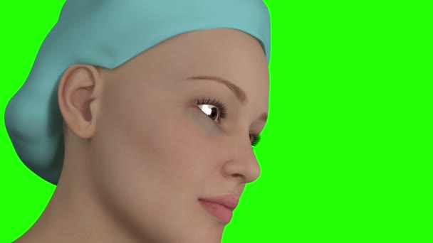 このビデオでは下顎顔面整形手術の手順を示しています — ストック動画