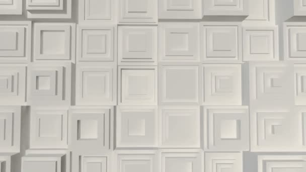 Questo Uno Sfondo Bianco Del Ciclo Squares — Video Stock