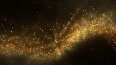 These are 4 different golden particles backgrounds