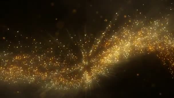 Different Golden Particles Backgrounds — Stok video