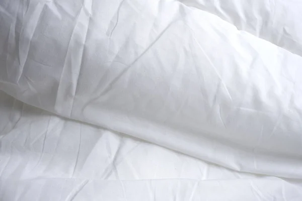 Textura Branca Cobertor Belo Fundo Publicitário Minimalismo Coziness — Fotografia de Stock