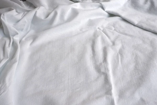 Gyönyörű Reklám Háttér Pamut Textúra Fehér Szín — Stock Fotó