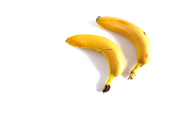 Bananas White Background Fruit — Stock Photo, Image