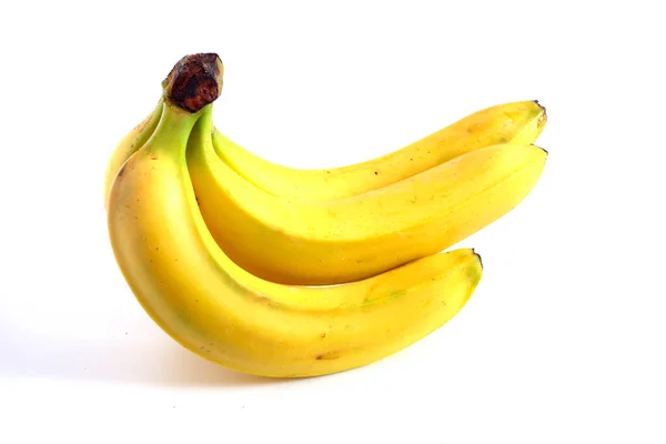 Bananas White Background Fruit — Stock Photo, Image