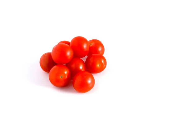 Little Red Tomatoes White Background — Stock Photo, Image