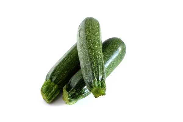 Zucchini Auf Weißem Hintergrund — Stockfoto