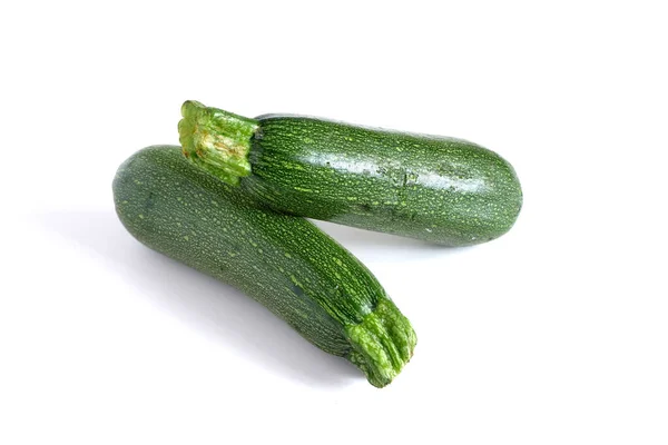 Zucchini White Background Vitamins Vegetables — Stock Photo, Image