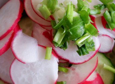 Sebze salatası. Sağlıklı sebzeler. Yemek pişirme