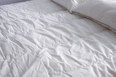 Beyaz çarşaf dokusu. Reklam geçmişi için uygun.