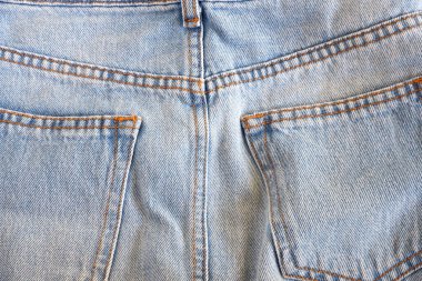 Denim dokusu. Giysiler. Kot pantolon. Arkaplan ve model için uygun