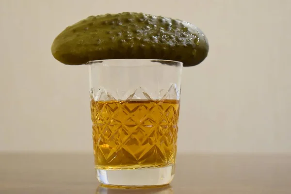 Lezzetli Figürlü Bir Bardak Viski — Stok fotoğraf