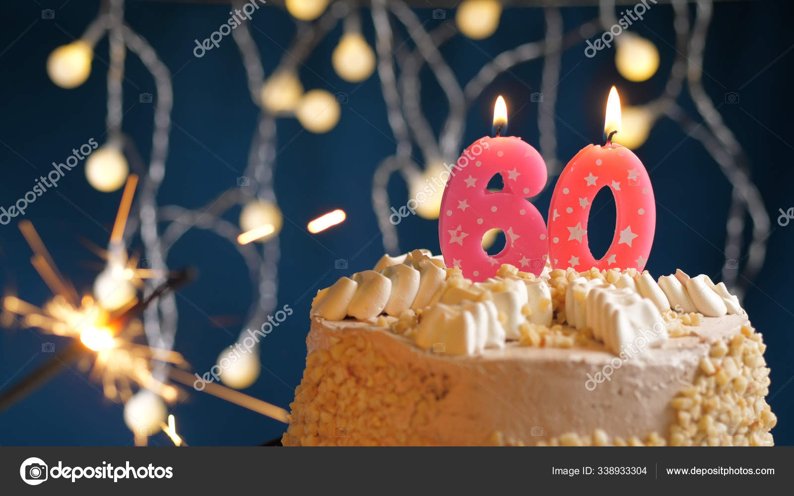 Vela bengala para cumpleaños numero 60 