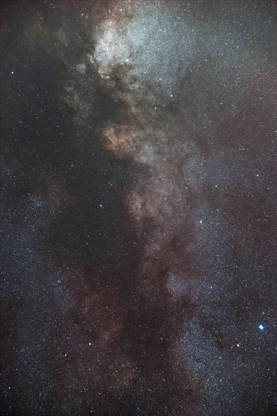 Sozinho Céu Noturno Láctea Galaxy — Fotografia de Stock