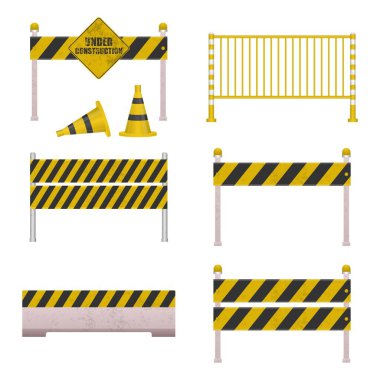 İnşaat bariyeri altında