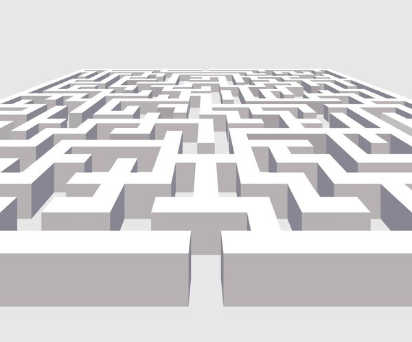 rd maze vector illustration