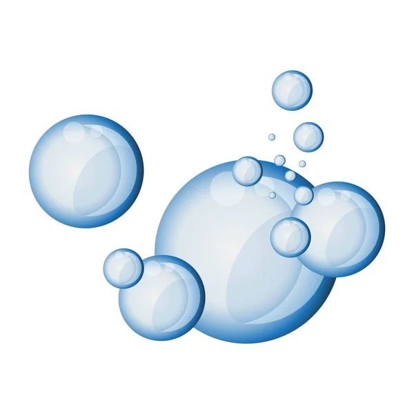 Bubbles Underwater Vector Illustration — Stock Vector