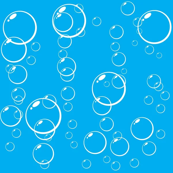 Bubblor Vatten Vektor Illustration — Stock vektor