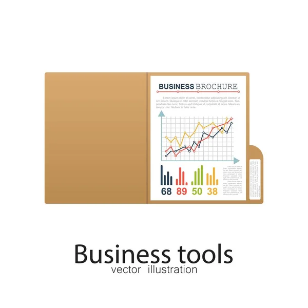 ビジネス文書 平面設計におけるベクトル図 — ストックベクタ