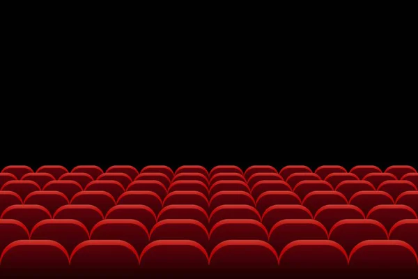 Rows Theatre Cinema Seats Vector Illustration — Stock Vector