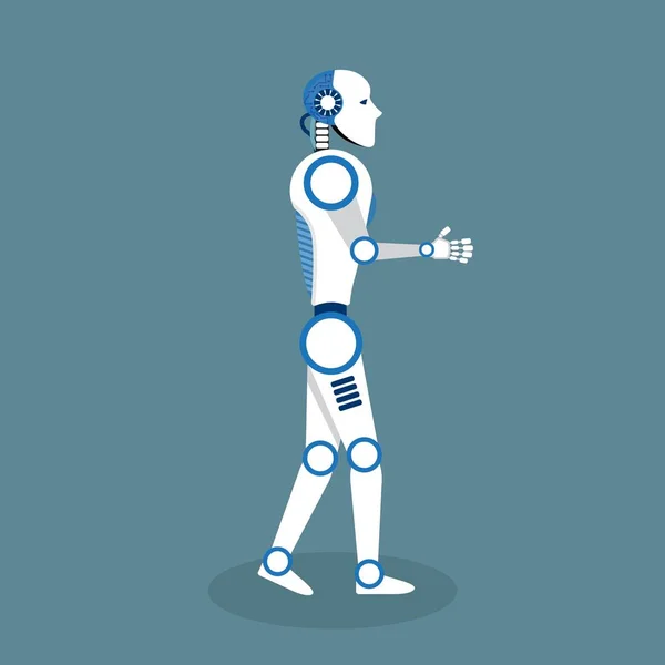 Εικονογράφηση Διάνυσμα Ρομπότ Επίπεδη Σχεδίαση — Διανυσματικό Αρχείο