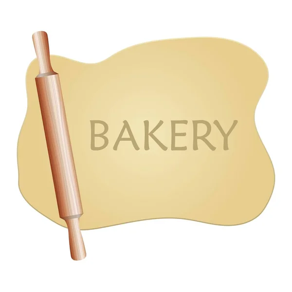 Illustration Vectorielle Pâte Rouleau Pâtisserie — Image vectorielle