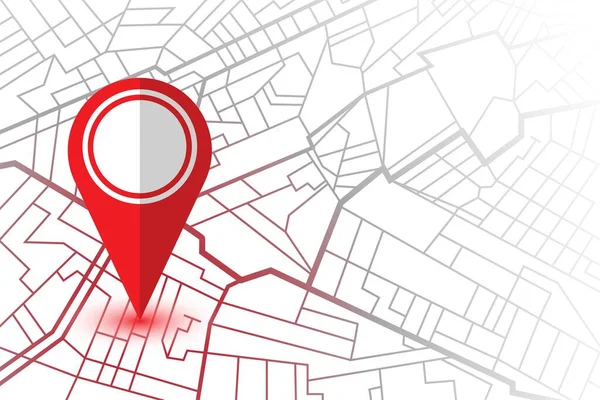 Pin Mostrar Localização Mapa Navegador Gps Ilustração Vetorial — Vetor de Stock