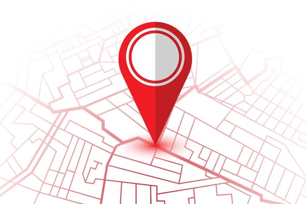 Pin Show Location Gps Map Векторная Иллюстрация — стоковый вектор