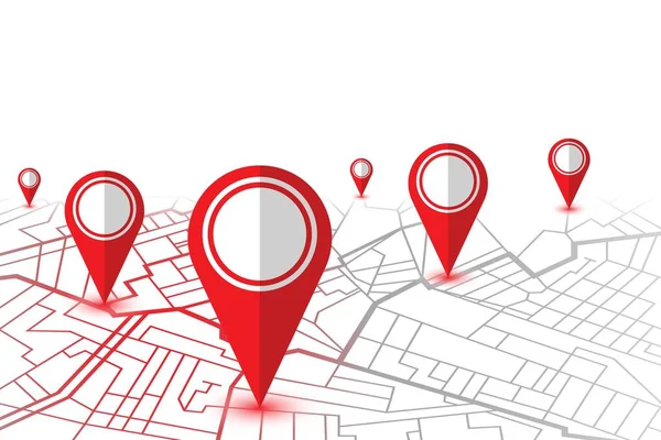 Pin Show Location Gps Map Векторная Иллюстрация — стоковый вектор