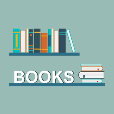 Düz tasarımda eğitim konsepti vektör illüstrasyonu.