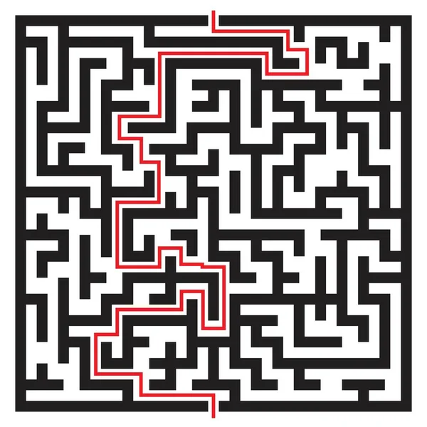 Labyrinthe Labyrinthe Illustration Vectorielle Isolé Sur Fond Blanc — Image vectorielle