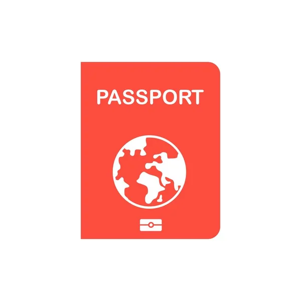 Pasaporte Plano Diseño Vector Ilustración — Vector de stock