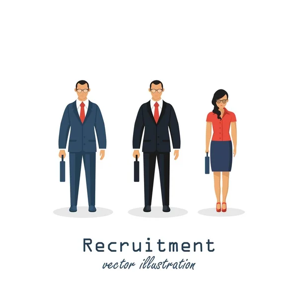 Choix Personne Engager Concept Vacant Personnel Recrutement Sélection Des Personnes — Image vectorielle