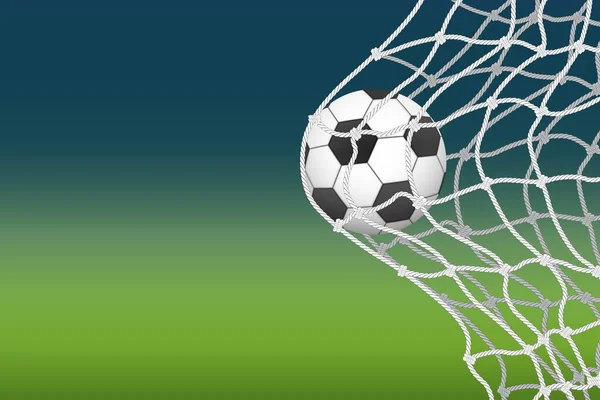 Futbol topu kaleye girer. Gol anı. Futbol şampiyonası pilotu..