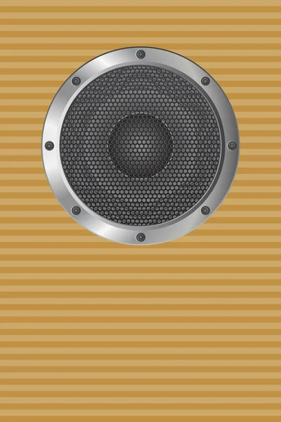 Audio Speaker Vector Illustration Isolated White Background — Stock Vector