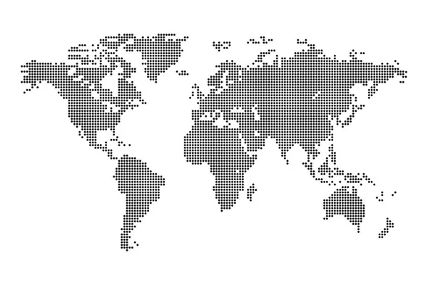 Carte Monde Vecteur Isolé Carte Politique Mondiale Illustration Vectorielle Terre — Image vectorielle