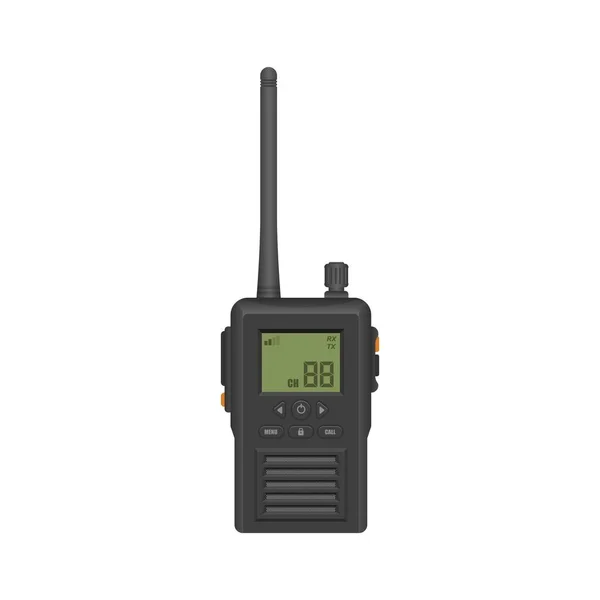 Walkie Talkie Vektor Illustration Isolerad Vit Bakgrund — Stock vektor