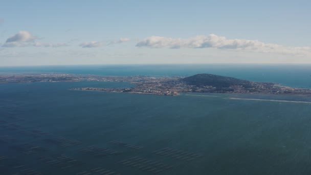 Este Francês Cidade Venice Languedoc Porto Praia Resort Mediterrâneo Vista — Vídeo de Stock