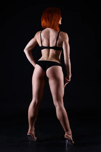 Sexy Woman Long Red Hair Posing White Lingerie White Studio Stock Photo by  ©Selenittt 472719434