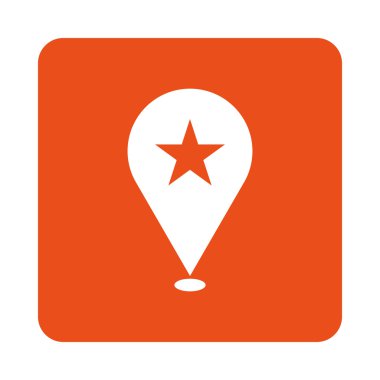 İzole edilmiş konum simgesi