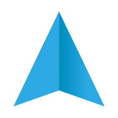 İzole edilmiş konum simgesi