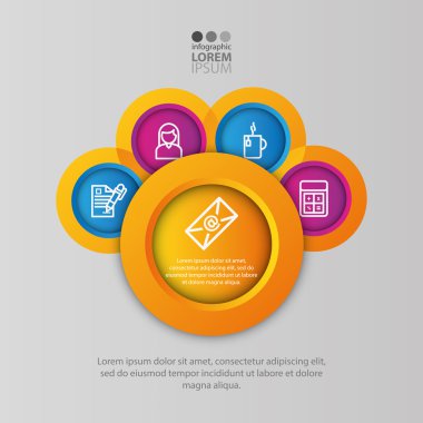 izole iş Infographic