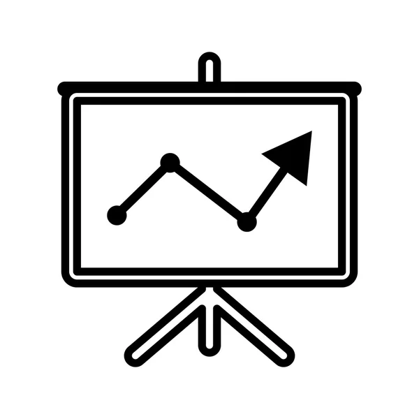 Ícone de negócios isolado — Vetor de Stock