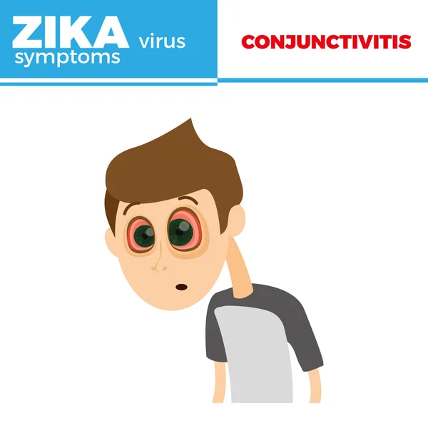 Zika virus ikona — Stockový vektor