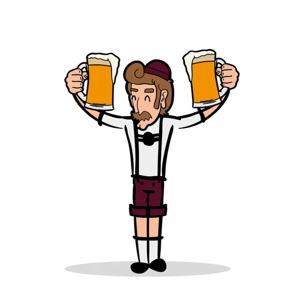 Oktoberfest vectorillustratie — Stockvector