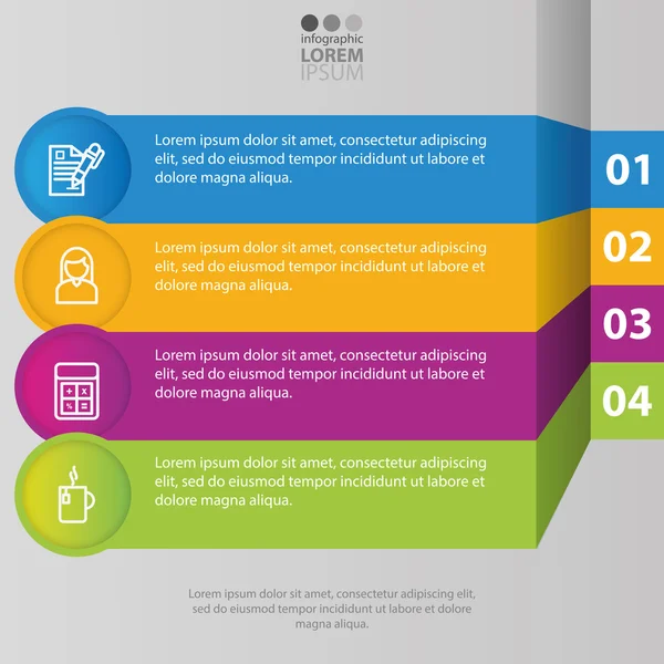 Isolated Business infographic — Stock Vector