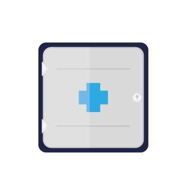 İzole tıbbi simgesi